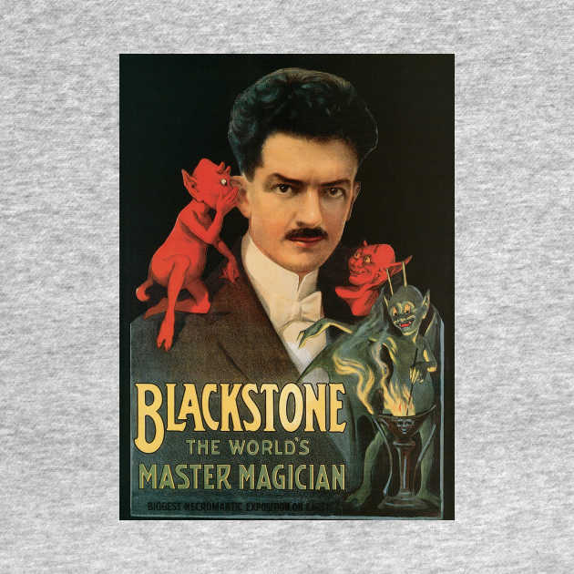 Vintage Magic Poster Art, Blackstone, the World's Master Magician by MasterpieceCafe